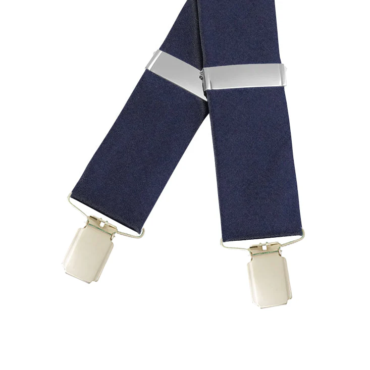 Navy Charmeuse- Braces/Suspenders - Image 2