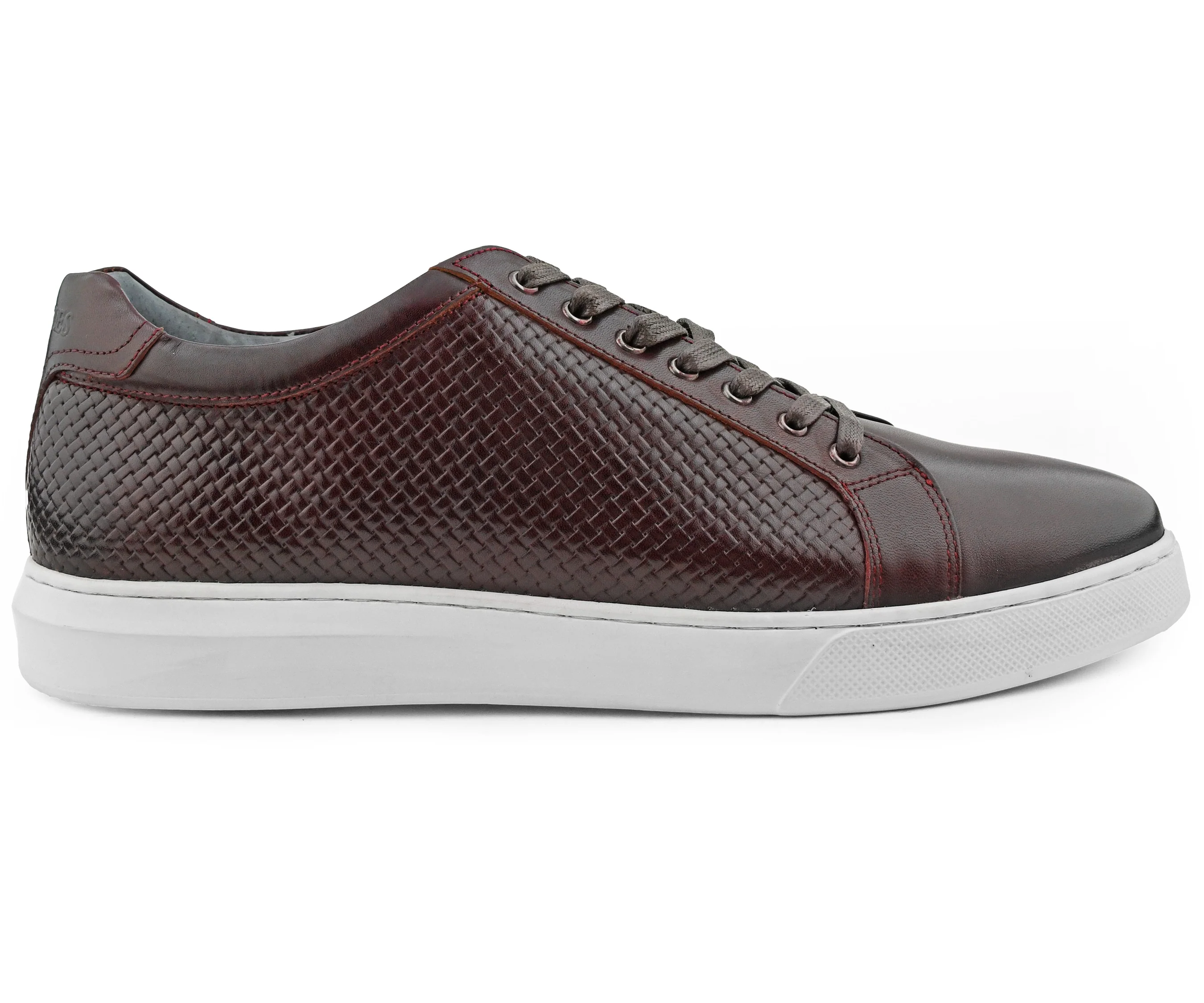 Oxblood Red Leather Sneaker - Image 3