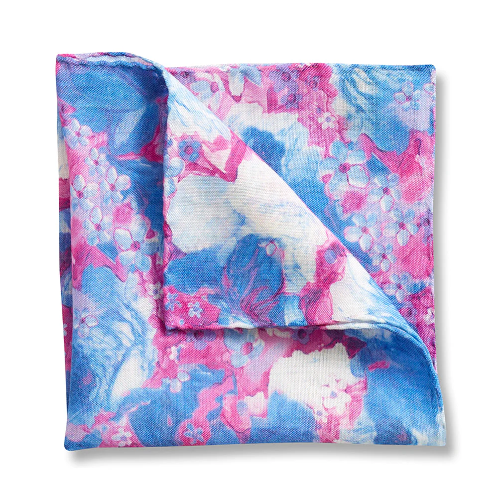 Boronia Silk Pocket Square