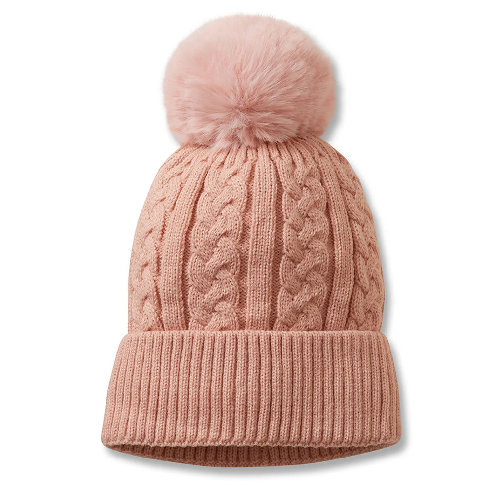 Pom Beanie Pink Woman's Hat