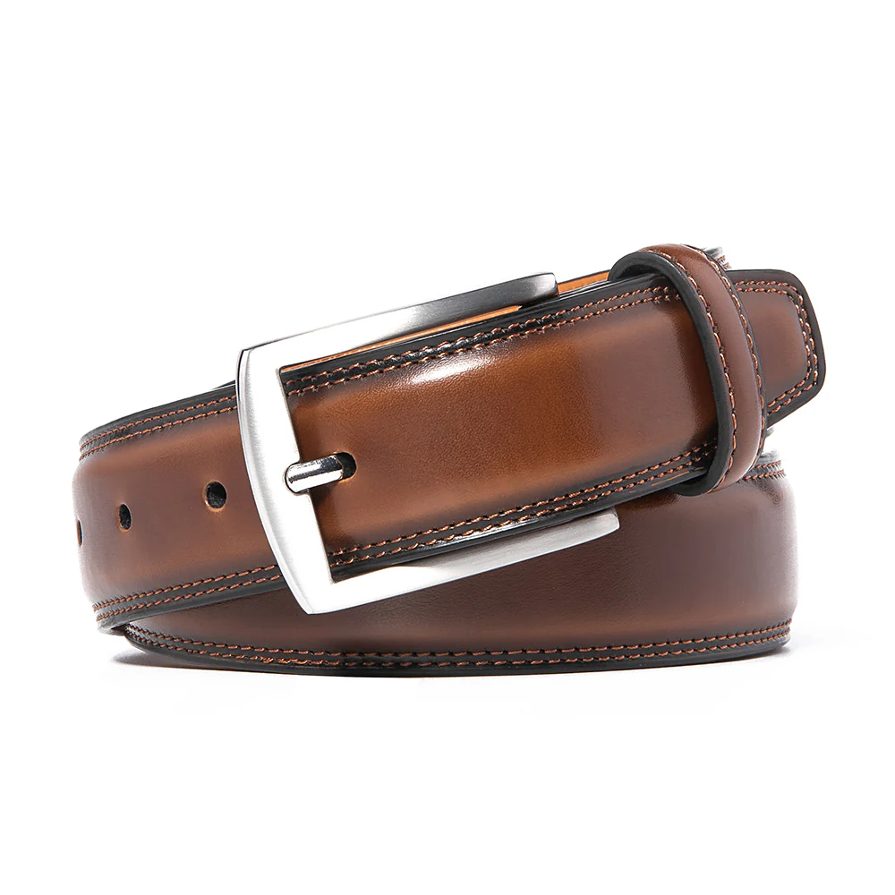 Premium Leather Belt - Burnt Umber - Image 2
