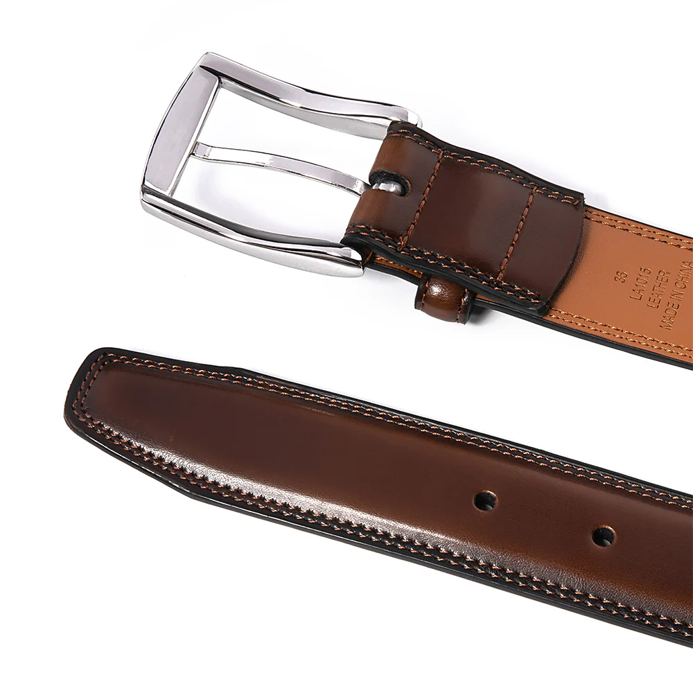 Premium Leather Belt - Burnt Umber - Image 3