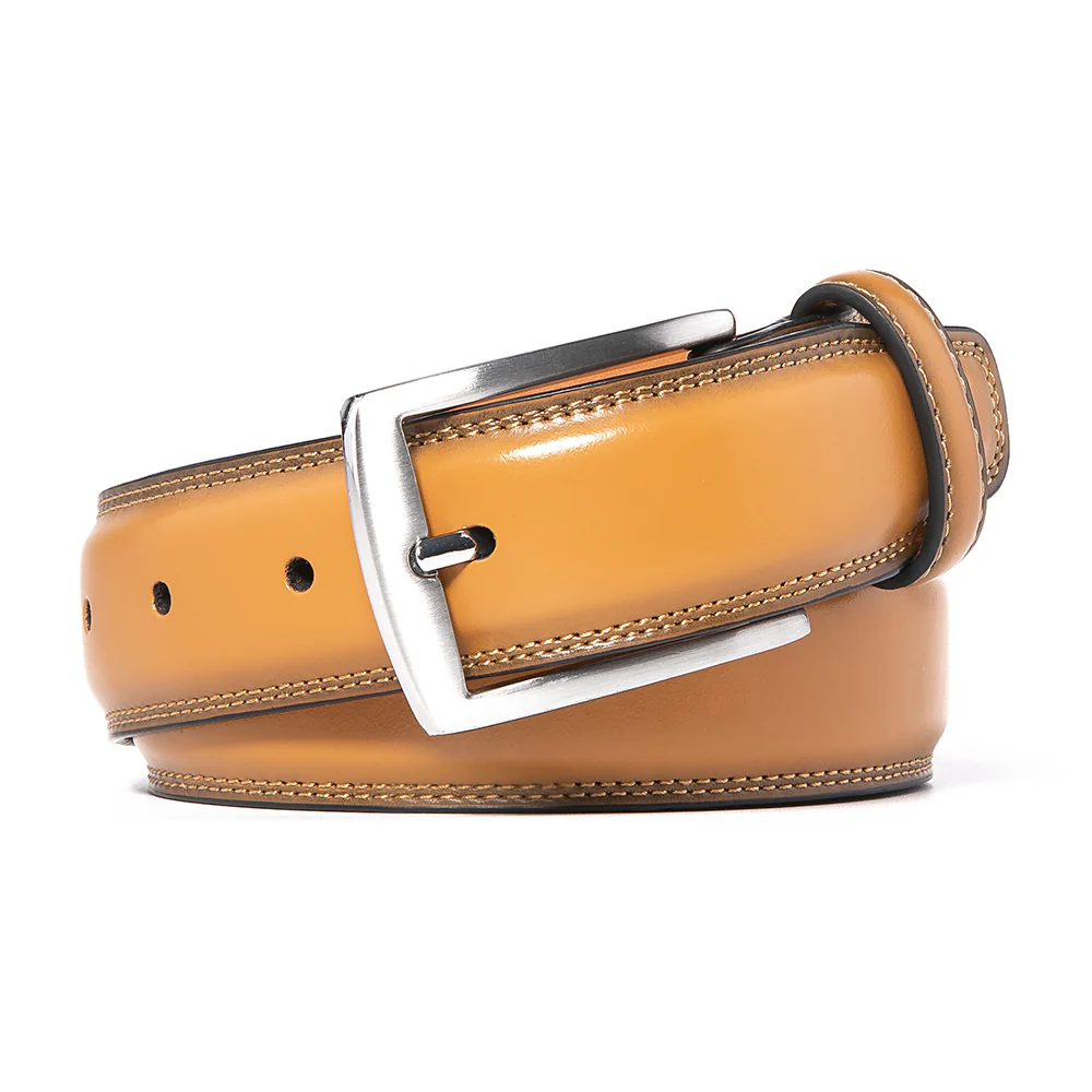 Premium Leather Belt - Caramel - Image 2