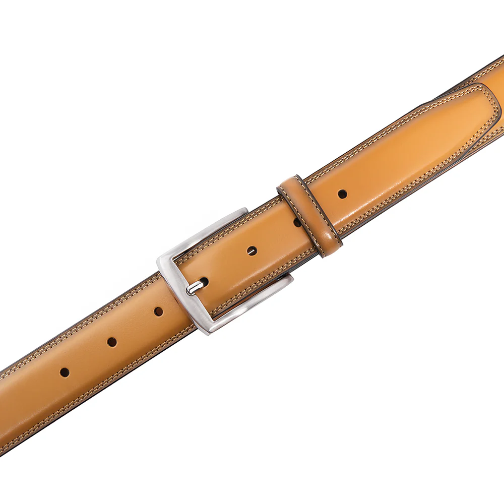 Premium Leather Belt - Caramel - Image 4