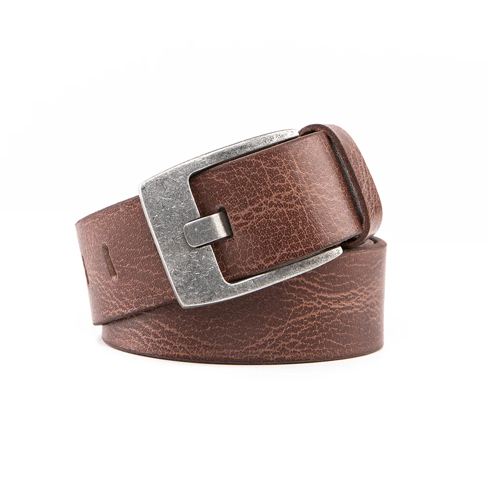 Premium Casual Leather Belt - Vintage Brown - Image 2