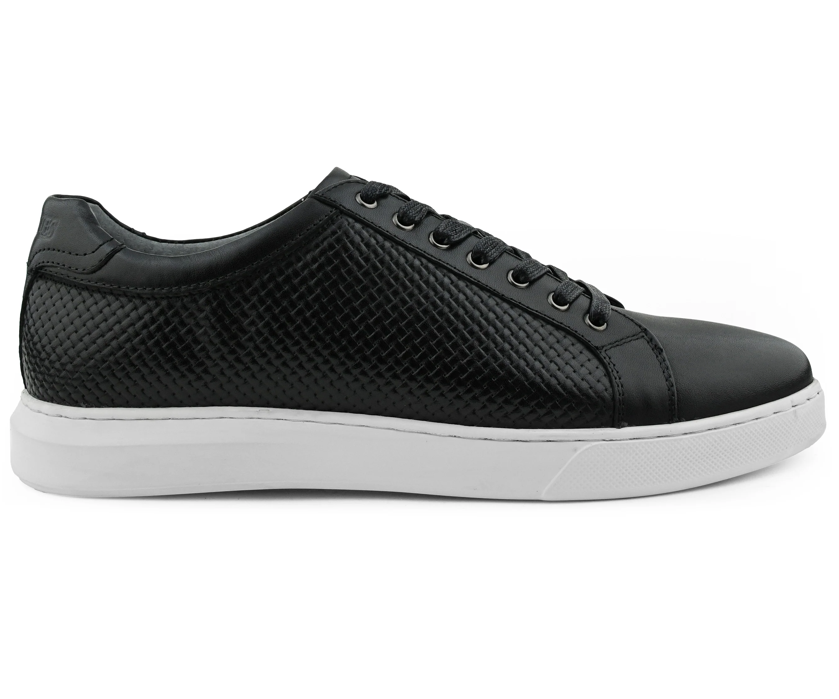 Pure Black Leather Sneaker - Image 3