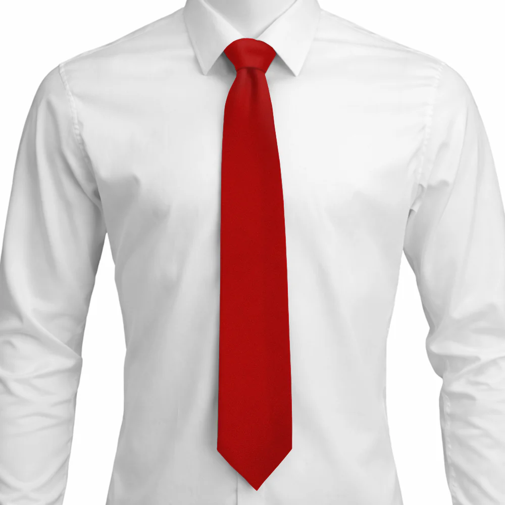 Red Charmeuse - Neckties - Image 3