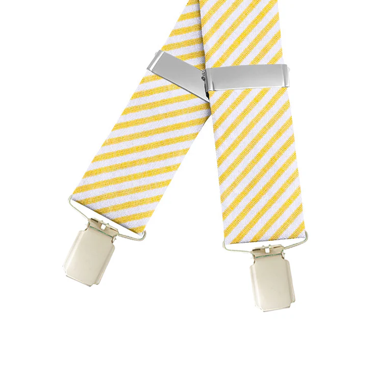 Yellow Seersucker - Braces/Suspenders - Image 2