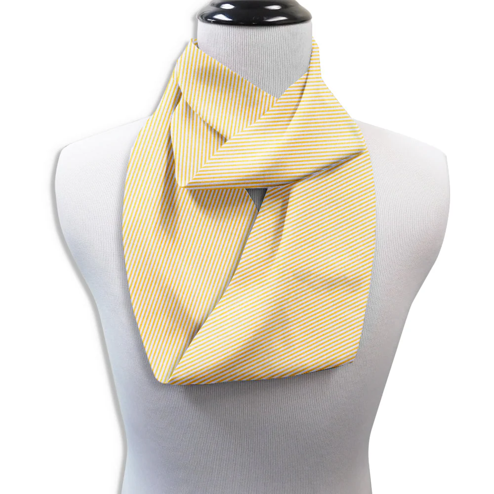 Yellow Seersucker - Infinity Scarves