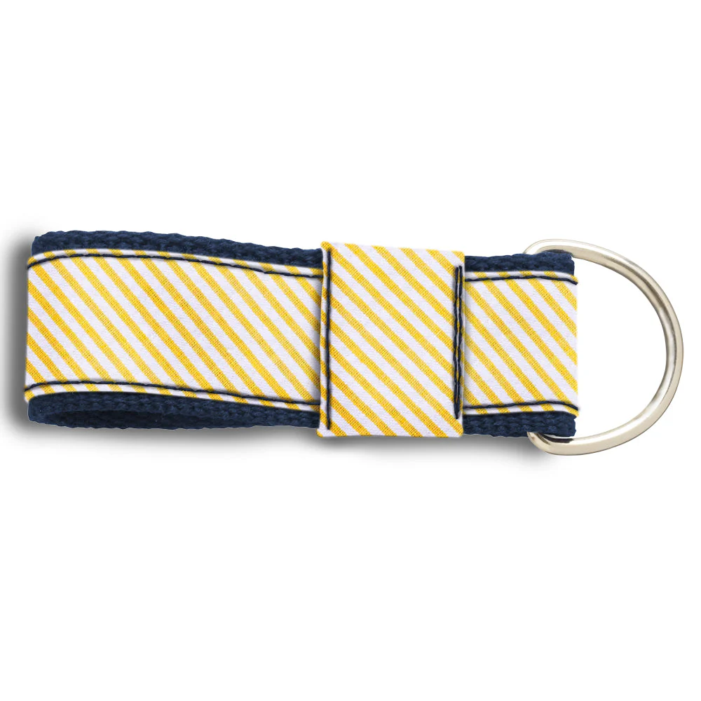 Yellow Seersucker - Key Fobs