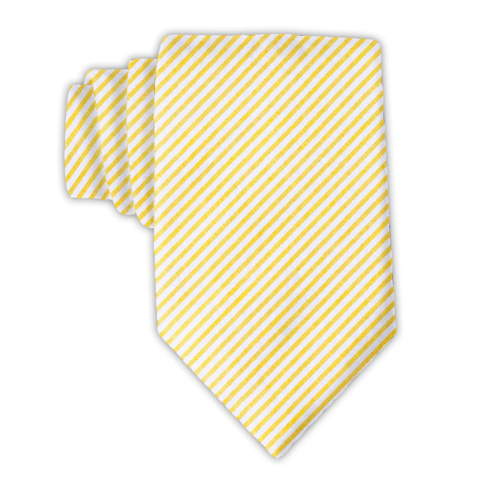 Yellow Seersucker - Neckties