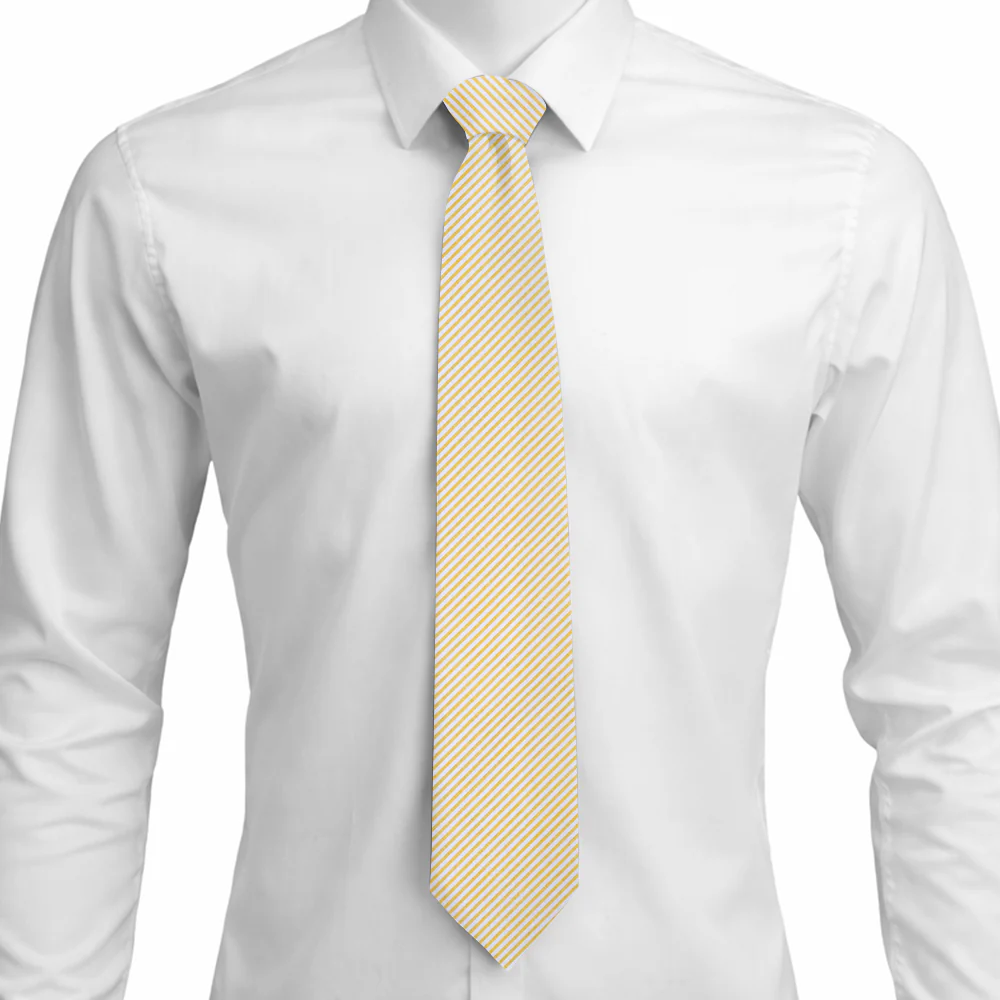 Yellow Seersucker - Neckties - Image 3