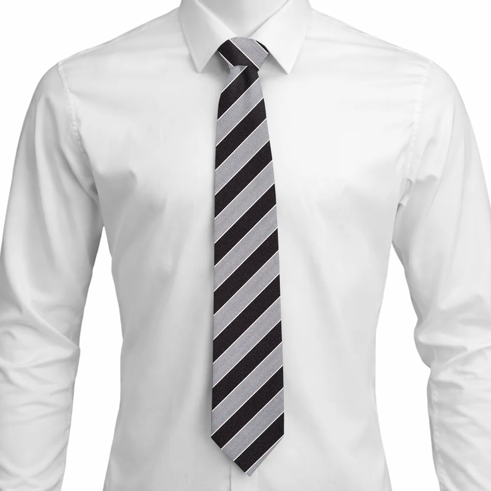 Scholastic Black/Silver - Neckties - Image 3