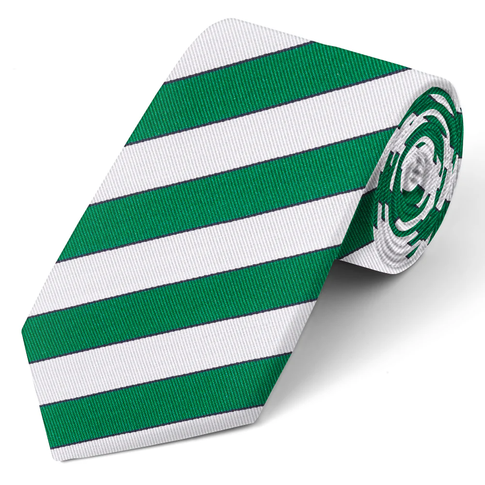 Scholastic Green/White - Neckties - Image 2
