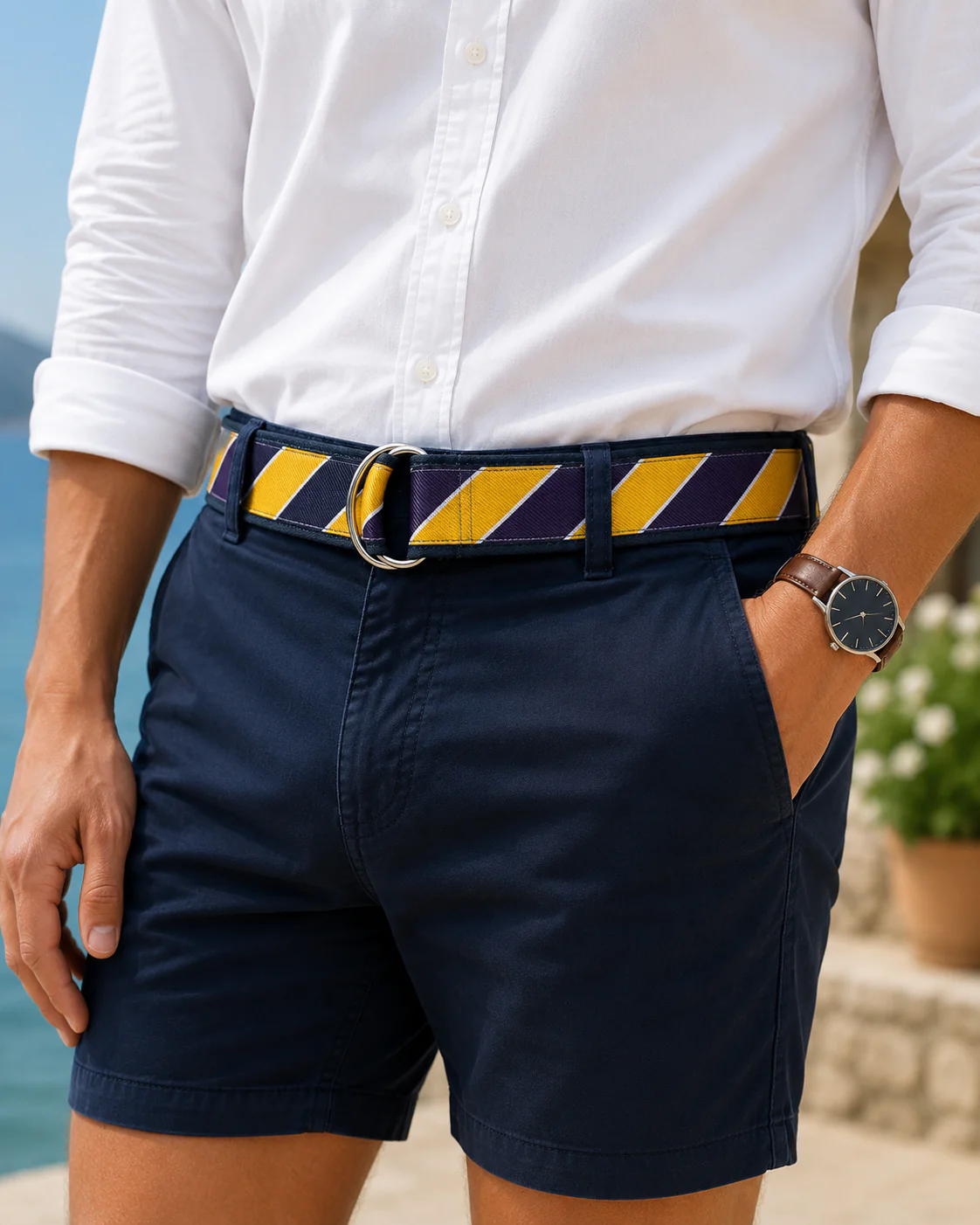 Scholastic Navy/Gold - D-Ring Belts - Image 3