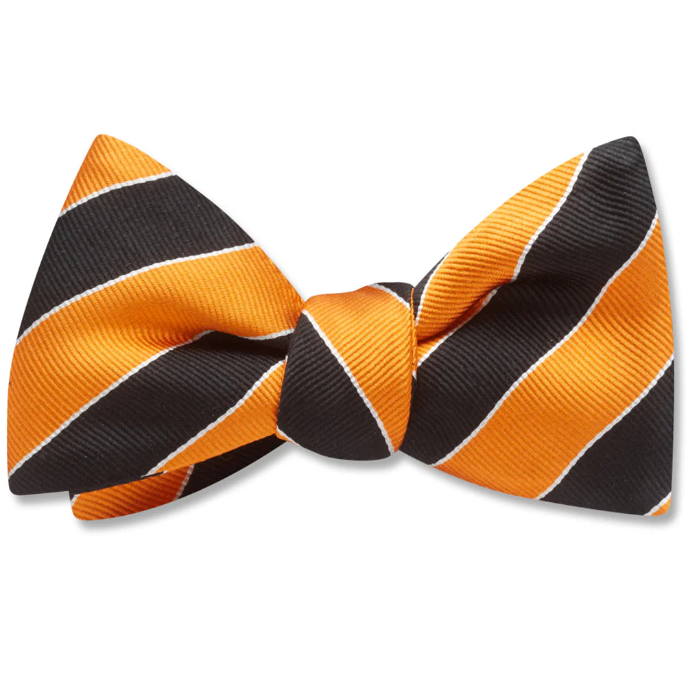 Scholastic Orange/Black - Dog Bow Ties