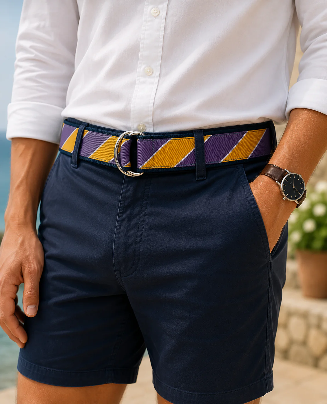 Scholastic Purple/Gold - D-Ring Belts - Image 3