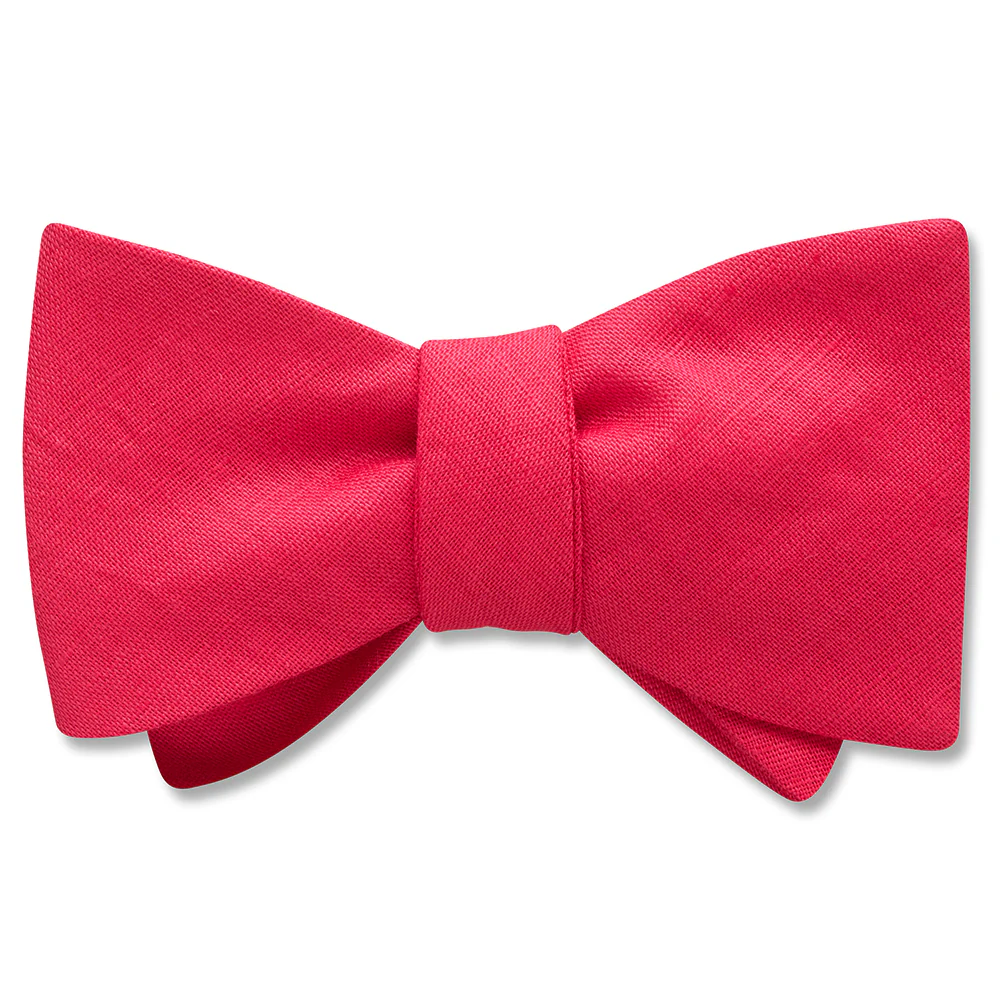 Solid Linen - Candy - Dog Bow Ties
