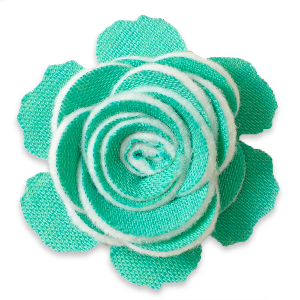 Solid Linen Mint Beau Fleur Boutonniere