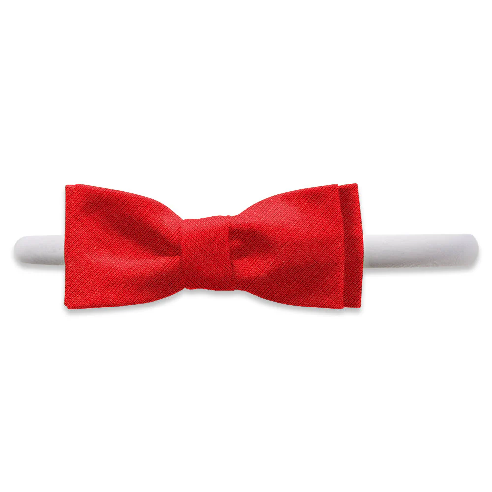 Solid Linen - Poppy Red - Kids Hair Band