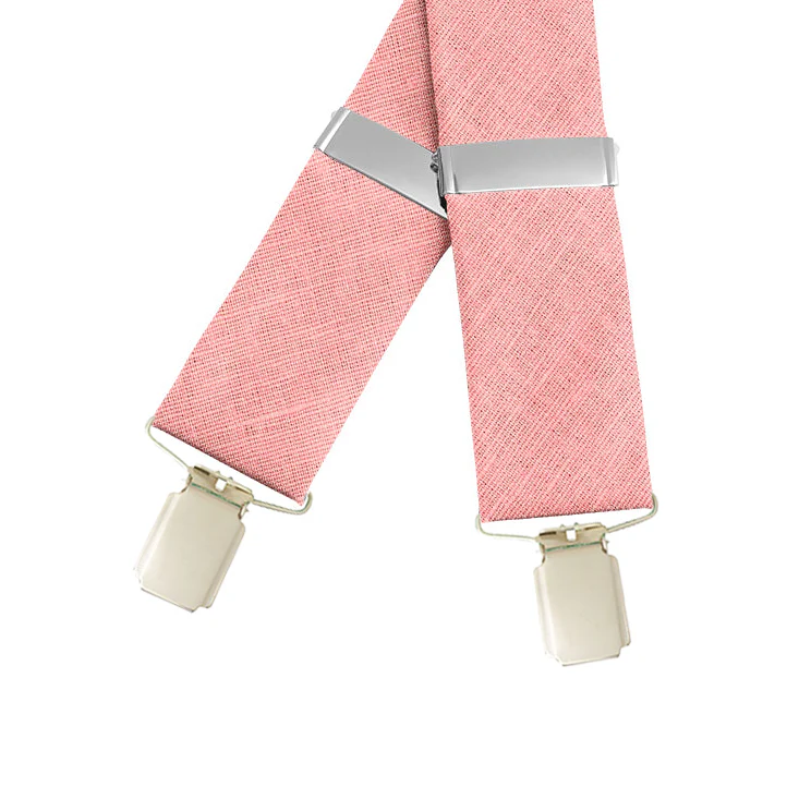 Solid Linen Rosa - Braces/Suspenders - Image 2