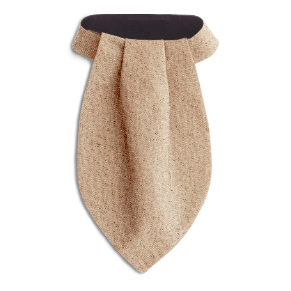 Solid Linen Sand - Ascots