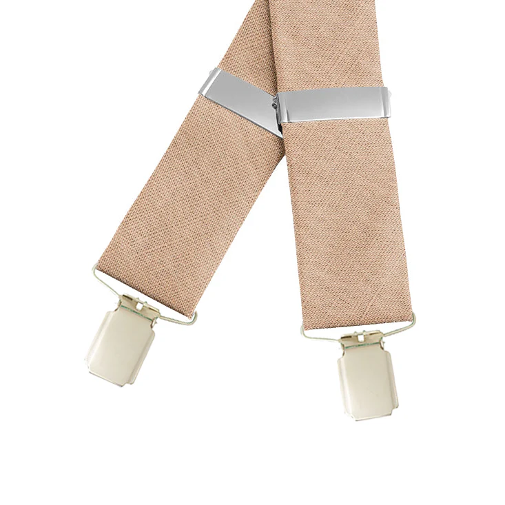 Solid Linen Sand - Braces/Suspenders - Image 2