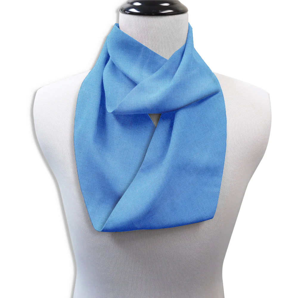 Solid Linen Sky - Infinity Scarves