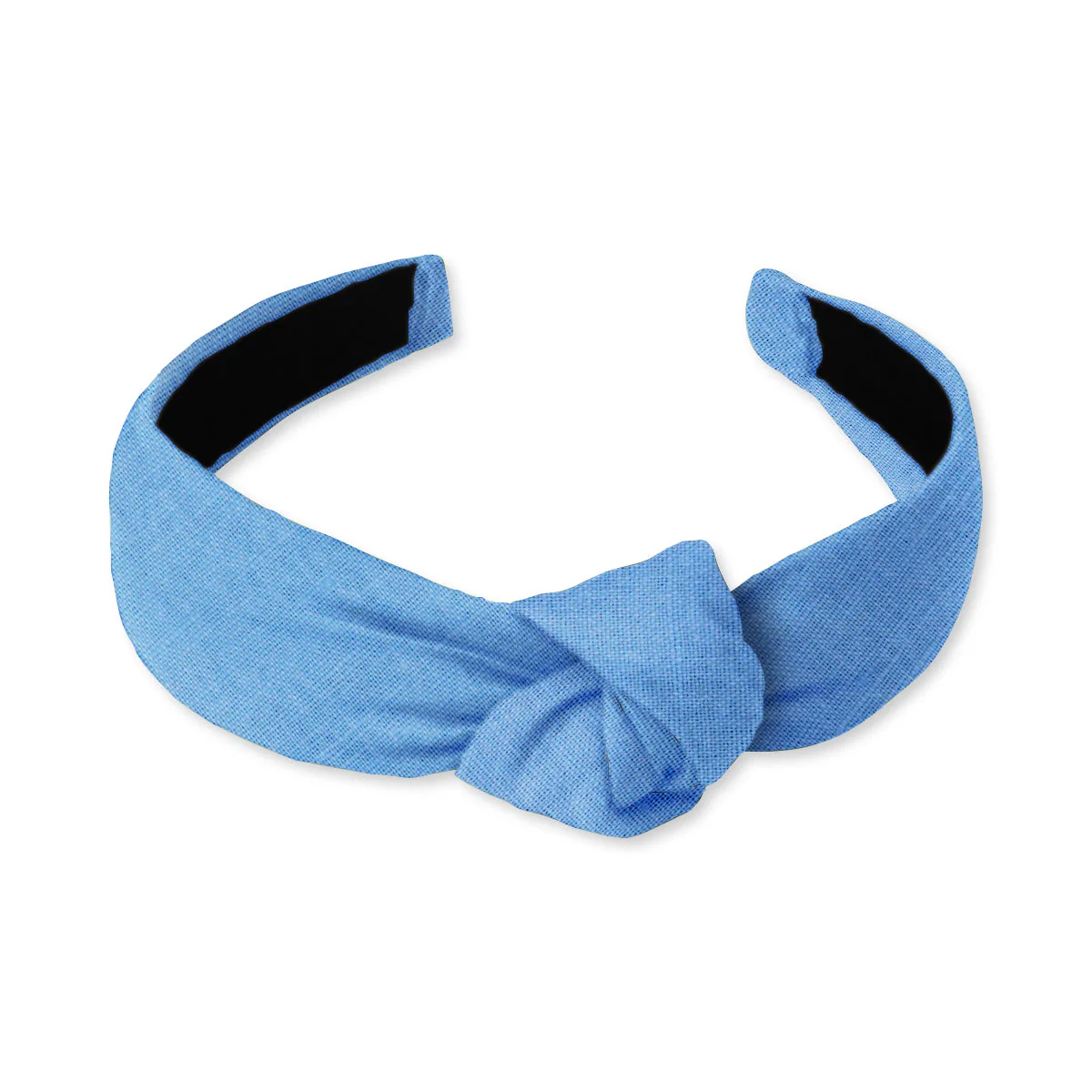 Solid Linen Sky - Knotted Headband