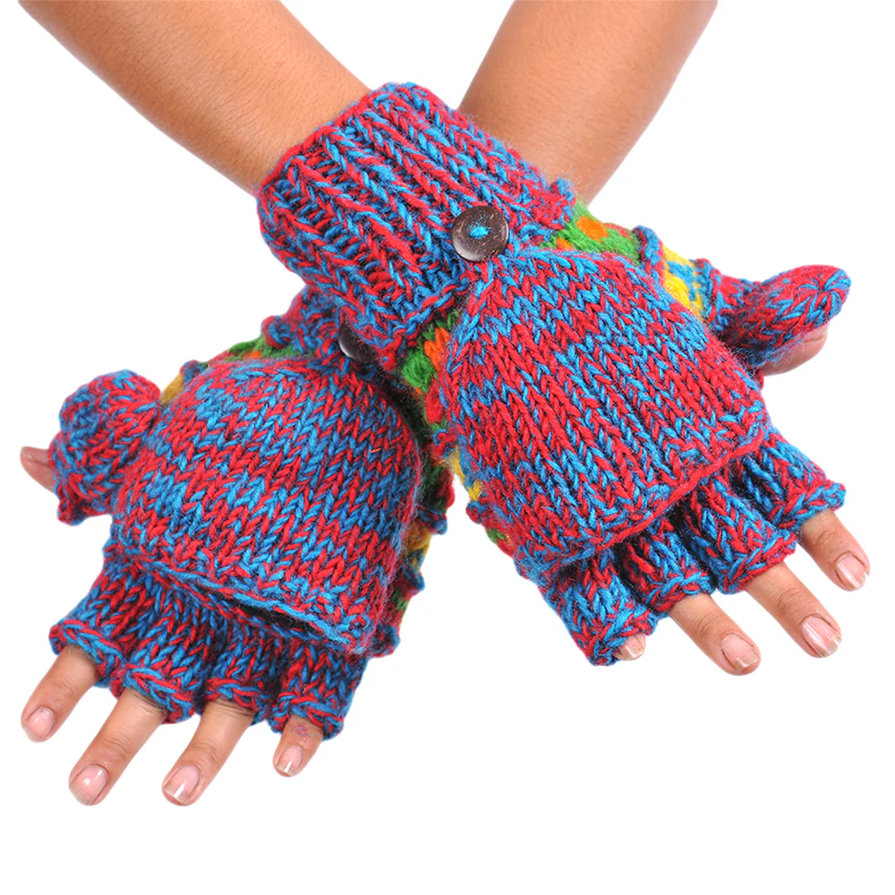 Tribal Red Mittens - Image 3